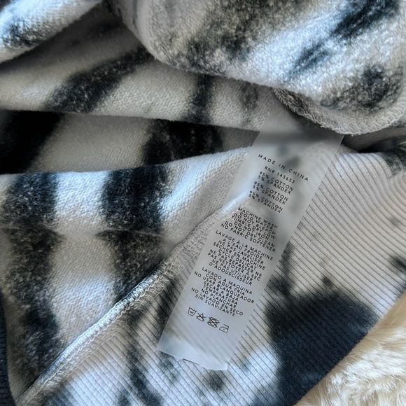 LACAUSA Set Sweatshirt & Shorts Tie Dye Size S - Picture 7 of 12